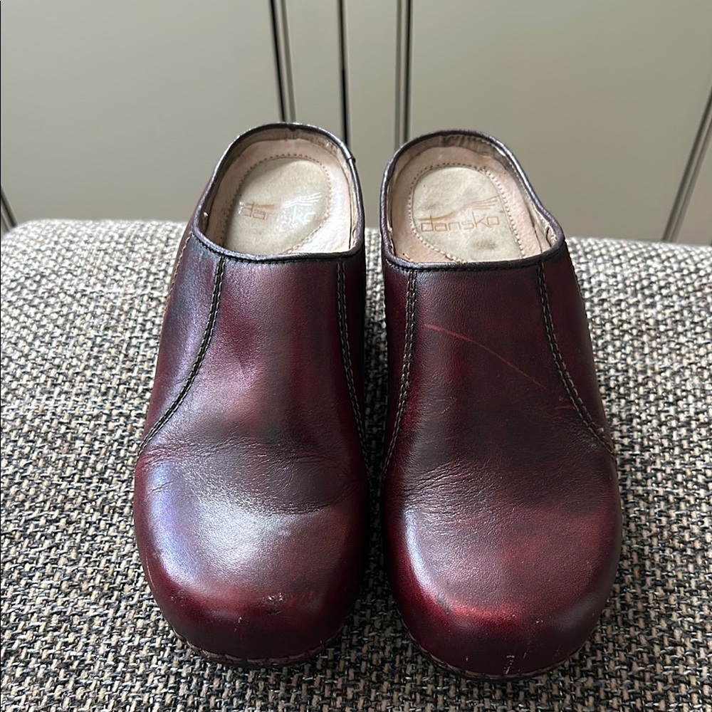 Dansko Brown Leather Mules Comfortable Professional Footwear